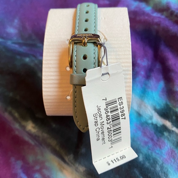 Fossil Jacqueline Mini Watch - Mint/Gold - Picture 6 of 7